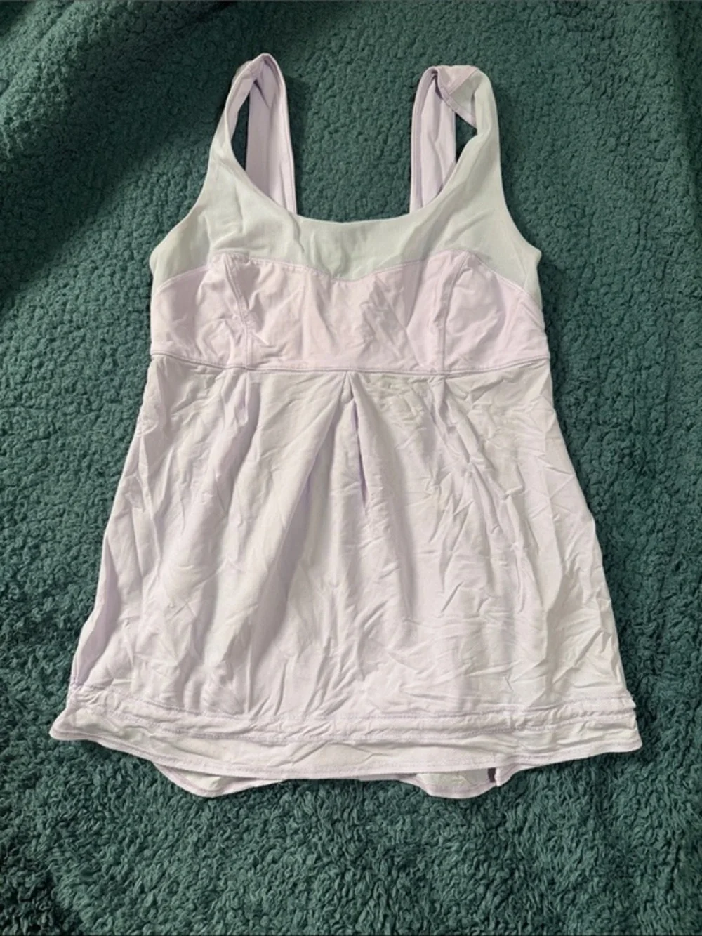 lululemon athletica Pastel Lavender Tank with Built-In Shelf Bra